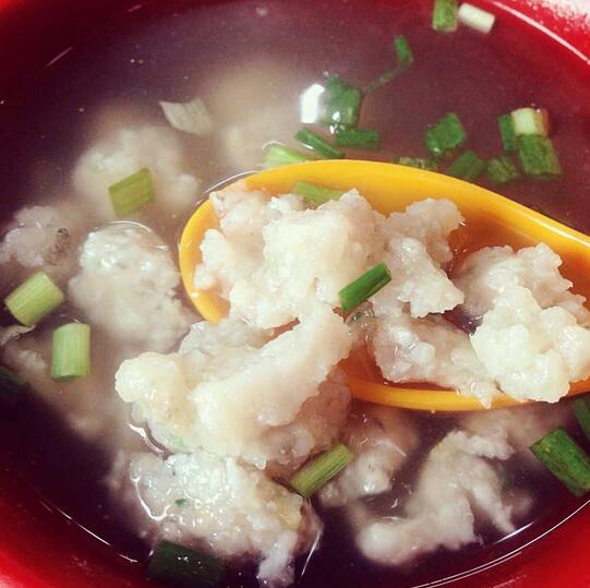 温州瘦肉丸制作现场