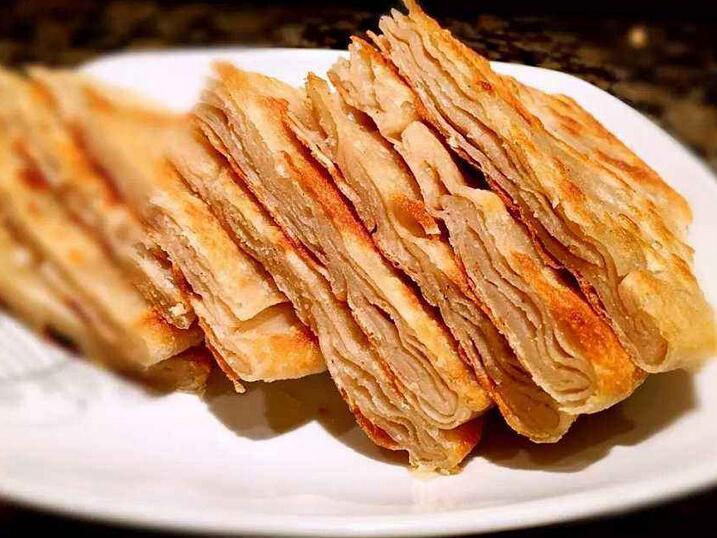 千层饼制作过程