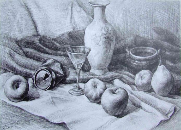 素描教学现场