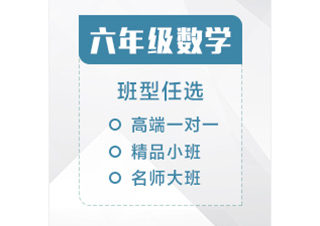 六年级数学辅导课程