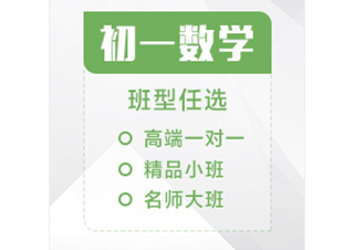 初一数学辅导课程