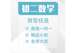 初二数学辅导课程