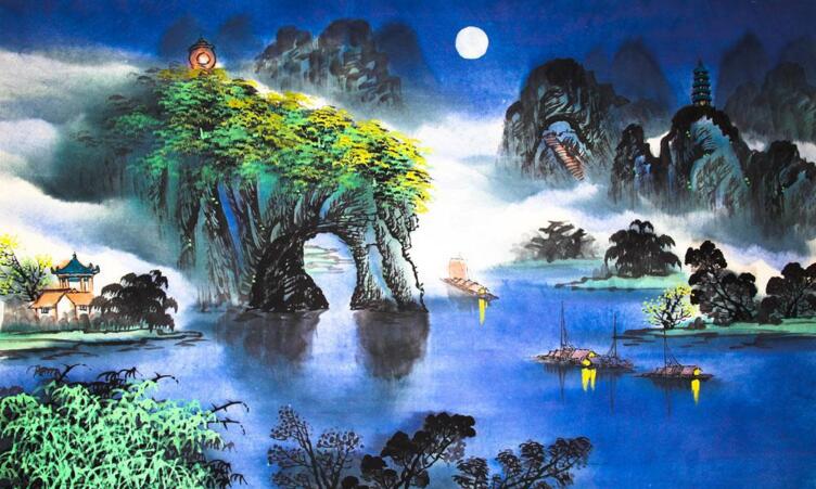 国画教学现场