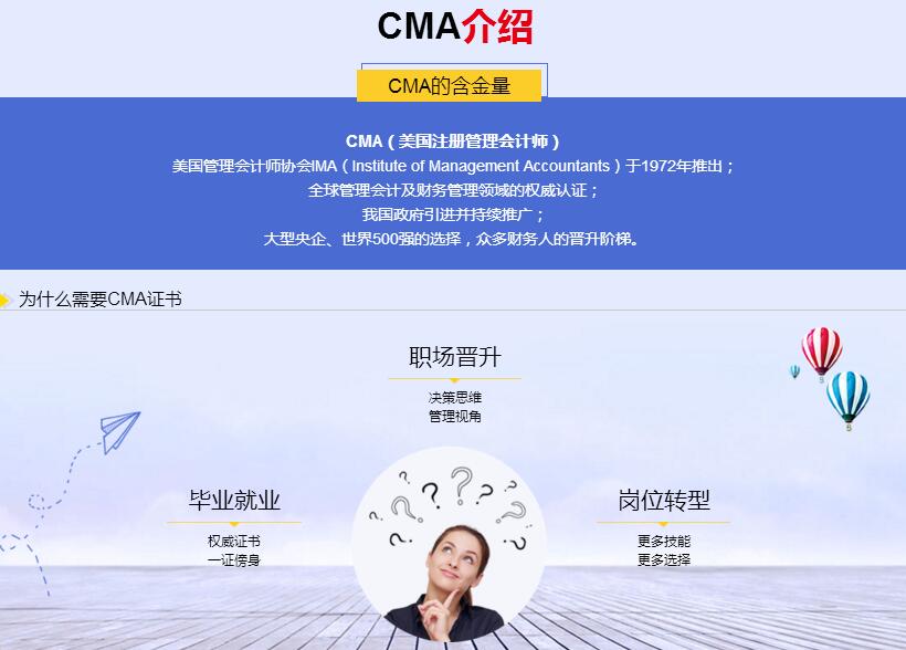 CMA课程体系