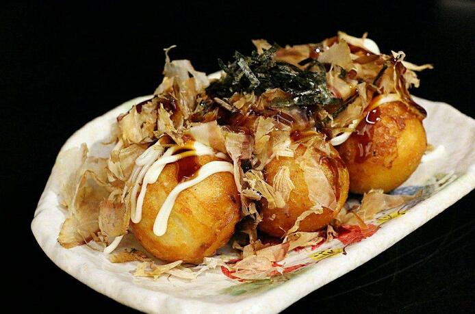 章鱼小丸子制作现场