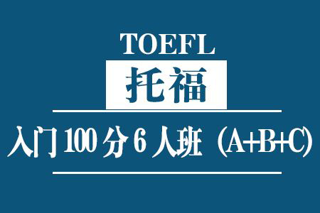 托福精品100分6人班（B+C）课程培训