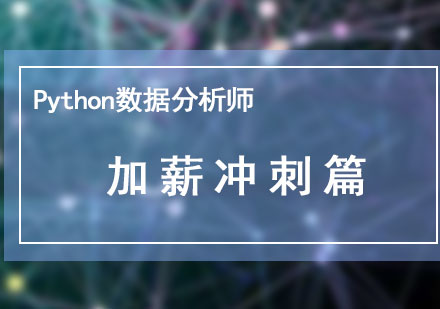 Python数据分析师：python加薪冲刺篇