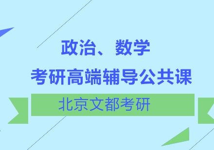 政治、数学考研高端辅导公共课