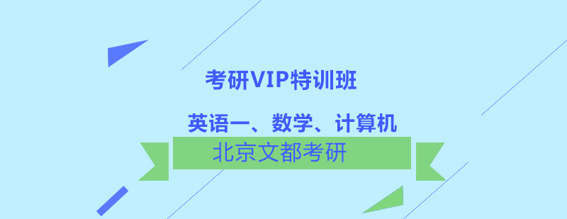 英语一数学计算机考研VIP特训班