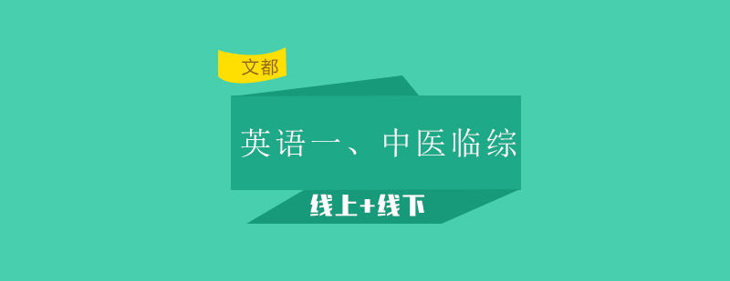 英语一中医临综考研全程班