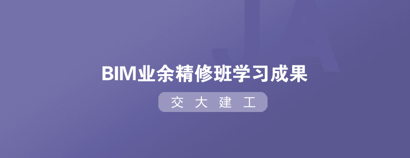 BIM技术精修班学习成果