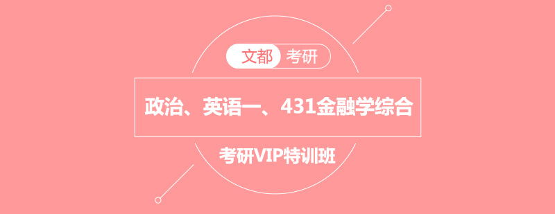 政治英语一431金融学综合考研VIP特训班