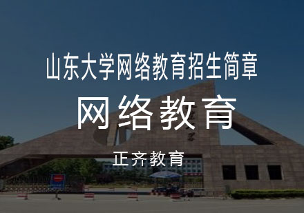 山东大学网络教育招生简章