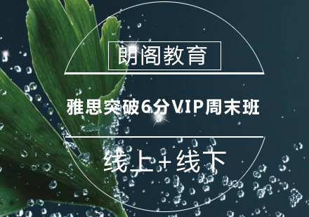 雅思突破6分VIP周末班