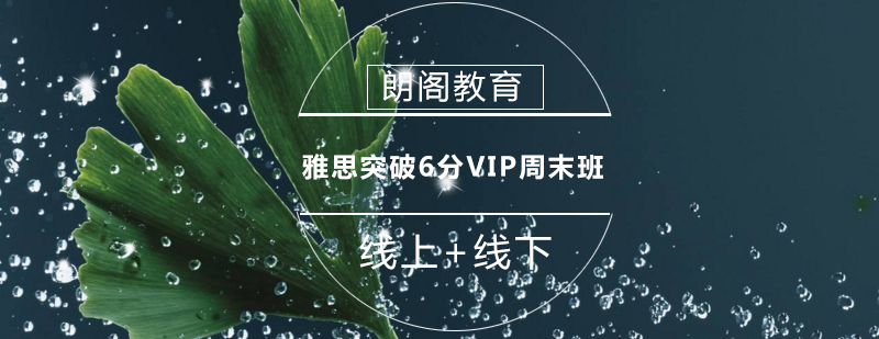 雅思VIP周末班课程封面