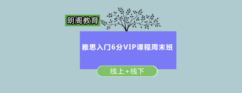 雅思入门6分VIP课程周末班