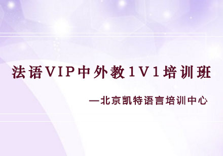 法语VIP中外教1V1培训班