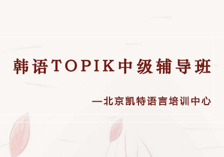 韩语TOPIK中级辅导班