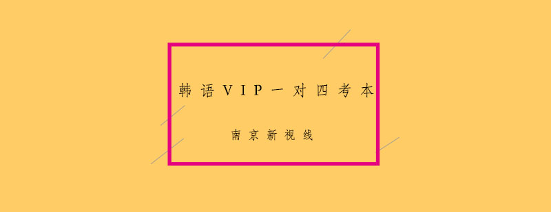 南京韩语VIP一对四考本冲刺培训