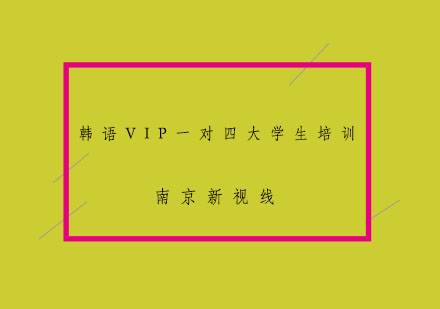 南京韩语VIP一对四大学生培训