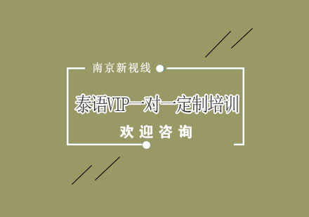 南京泰语VIP一对一定制培训