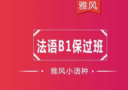 济南雅风小语种法语B1班