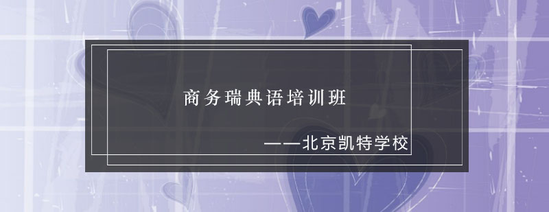 商务瑞典语课堂实景