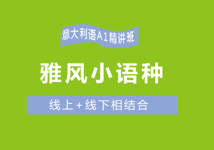 济南雅风小语种意大利语A1精讲班