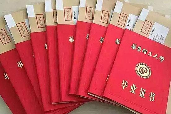 华东理工学士学位证书