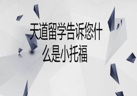 天道留学告诉您什么是小托福