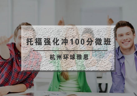 杭州托福强化冲100分微班2-4人培训