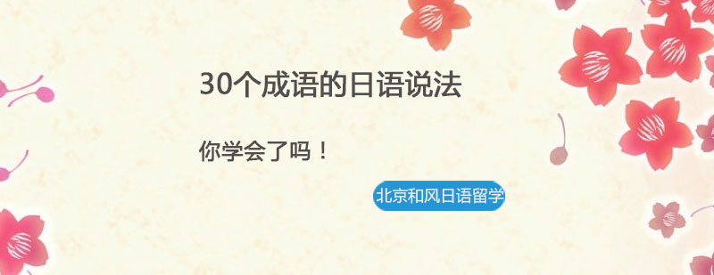 日语成语学习指南