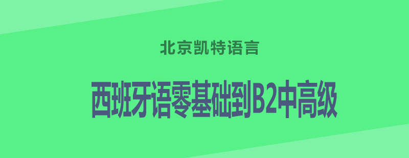 西班牙语零基础到B2中高级