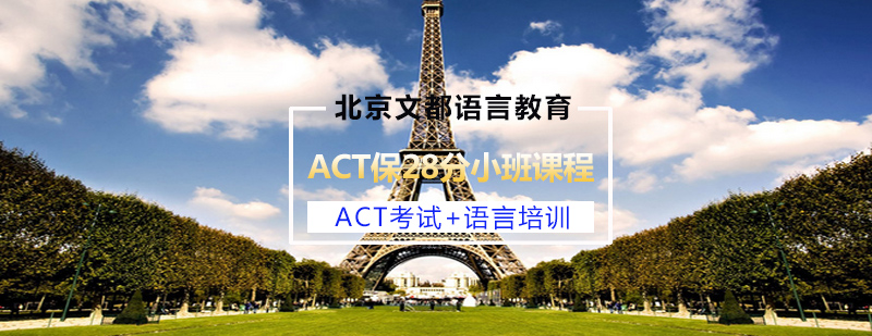 ACT保28分小班课程