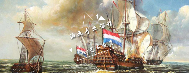 油画创作教学现场