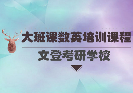 大班课数英联报培训班