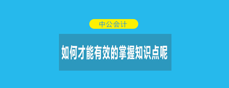 中级会计师知识体系构建
