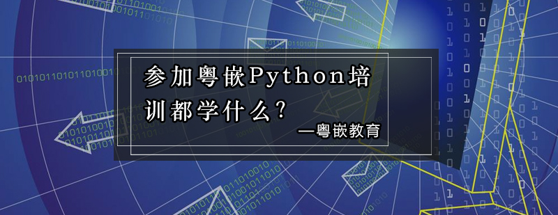 参加粤嵌Python培训都学什么