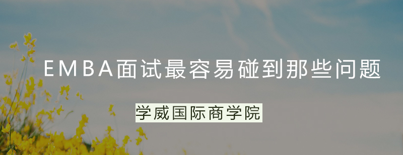 EMBA面试场景示意图