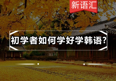 韩语零基础高效学习指南