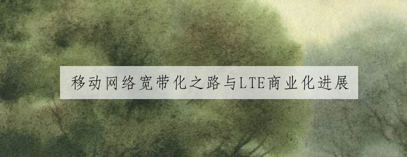 LTE技术应用场景