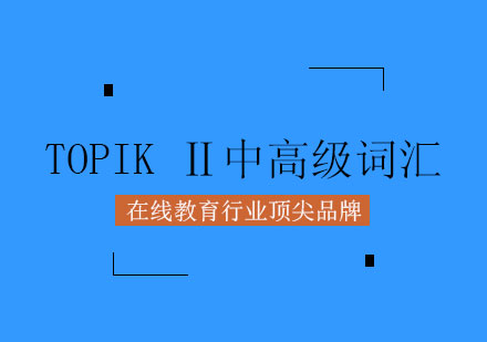 TOPIKⅡ中高级词汇