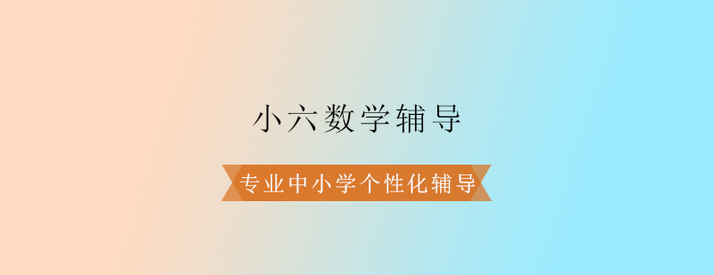 小六数学辅导