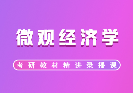 《微观经济学：现代观点》考研培训教材精讲录播网课