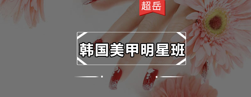 深圳韩国美甲明星班教学实景