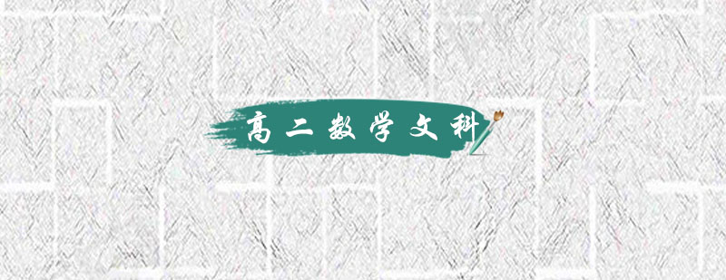 高二数学文科辅导课程