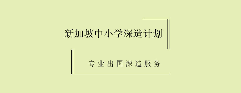 新加坡中小学深造计划