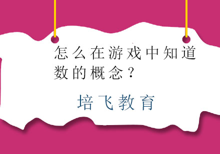 怎么在游戏中知道数的概念？