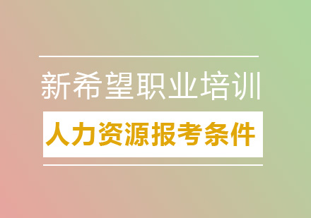 人力资源报考有什么条件