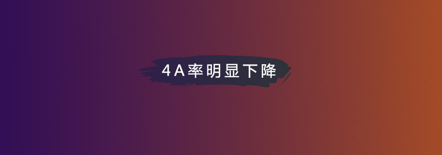 4A率明显下降